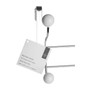 Over Door White Plastic Balls Hanger