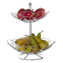 Ellipse 2 Tier Chrome Fruit Basket