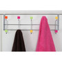 Multi-Colour Plastic Cubes 10 Hook Over Door Hanger