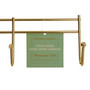 4 Hook Champagne Gold Over Door Hanger