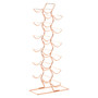 12 Tier Wine Rack with Copper Finish