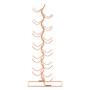 12 Tier Wine Rack with Copper Finish
