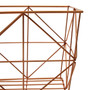 Vertex Copper Finish Tapered Wire Basket