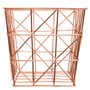 Vertex Copper Finish Zigzag Wire Basket