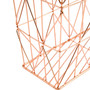 Vertex Copper Finish Cross Design Wire Basket