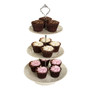 3 Tier Ceramic Lace Cake Plate 3 Tier Ceramic Lace Cake Plate