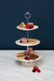 3 Tier Ceramic Lace Cake Plate