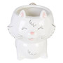 Gigil white cat mug