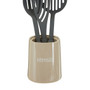 Fletcher Beige Ceramic Utensil Jar