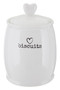 Charm White Dolomite Biscuit Canister