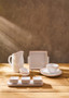 Calisto Terracotta Set of 2 White Glazed Mini Bowls