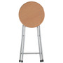 Wood Veneer Seat Folding Stool