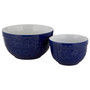 Gigi Blue/White Round Mixing Bowls - Set of 2