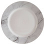 16 Pc White / Grey Marble Effect Dinner Set