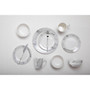 16 Pc White / Grey Marble Effect Dinner Set