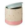 Medium Recycled Grey Pink Storage Canister