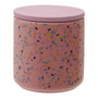 Medium Pink Terrazzo Storage Canister