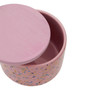 Small Pink Terrazzo Storage Canister