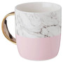 Mimo Pastel Pink F Letter Monogram Mug