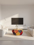 Fusion Multicoloured Woven Hexagon Coffee Table