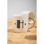 Mimo Diamond Deco H Letter Monogram Mug