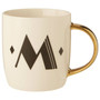 Mimo Diamond Deco M Letter Monogram Mug