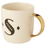 Mimo Diamond Deco S Letter Monogram Mug