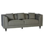 Feya 3 Seat Grey Fabric Sofa