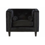 Felisa Black Velvet Chair Felisa Black Velvet Chair