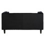 Felisa 2 Seat Black Velvet Sofa