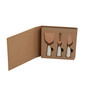 3pc White and Rose Gold Cheese Knife Set