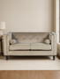 Felisa Two Seater Mink Velvet Sofa