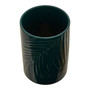 Bali Dark Green Medium Storage Jar with Bamboo Lid