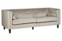 Felisa 3 Seat Mink Velvet Sofa