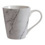 Avie 16pc White and Grey Marble Dinner Set