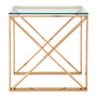 Allure Rose Gold Cross Legs End Table