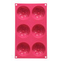 6 Flower Hot Pink Cake Mould