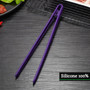 Zing Purple Silicone Tongs
