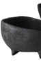 Deriva Set of Two Textured Black Bowls