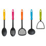 5pc Grey Nylon Kitchen Tool Set