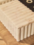 Savio Rectangular White Fluted Marble Box