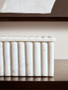 Savio Square White Fluted Marble Box