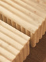 Savio Square White Fluted Marble Box