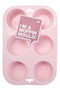 Zing Pastel Pink 6 Cup Muffin Mould