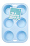 Zing Pastel Blue 6 Cup Muffin Mould