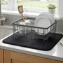 Sinkside Dish Drying Black Mat