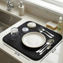 Sinkside Dish Drying Black Mat