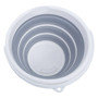 Grey White Collapsible Bucket