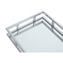Cruzar Rectangular Silver Finish Tray