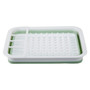 Green White Collapsible Dish Rack
